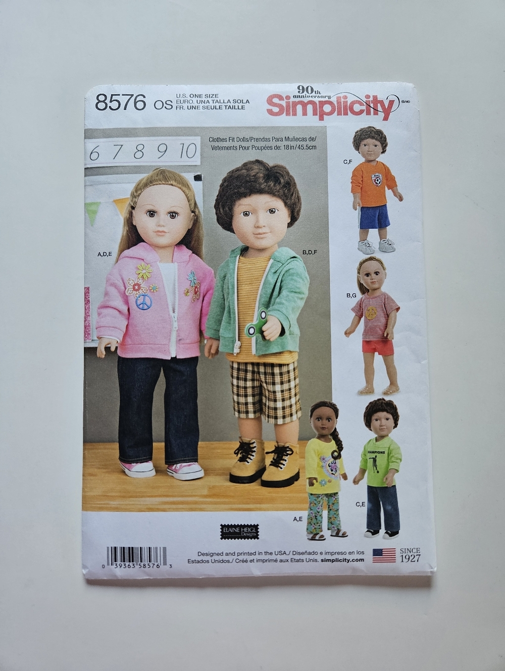 bundle of 4 NWT sewing patterns / clothes for 18" dolls including American Girl - Picture 5 of 14